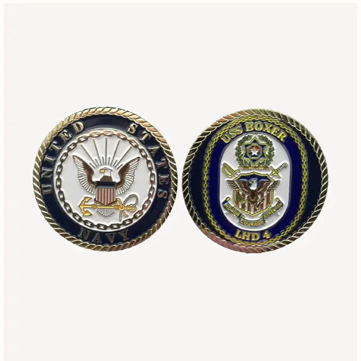 USS Boxer LHD 4 Challenge Coin (Enlisted Version)