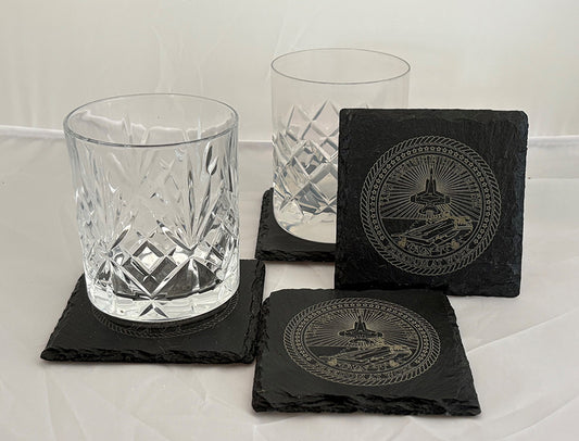 USS George H.W. Bush CVN-77 Slate Coaster (Two (2) per pack)