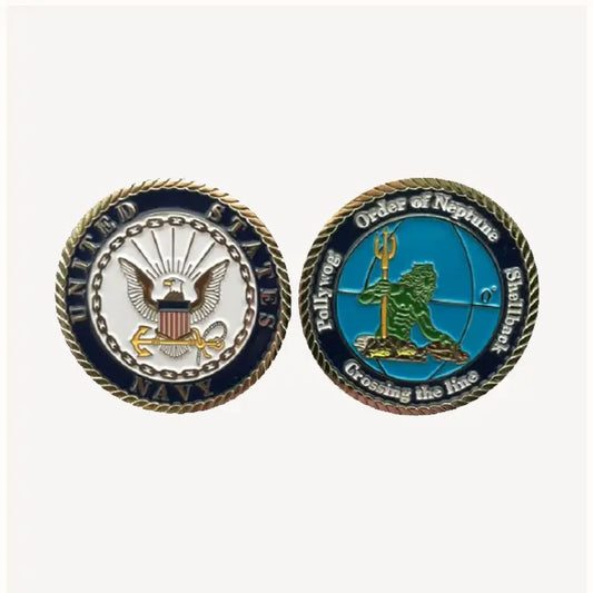 Crossing the Line Challenge Coin (Enlisted Version)