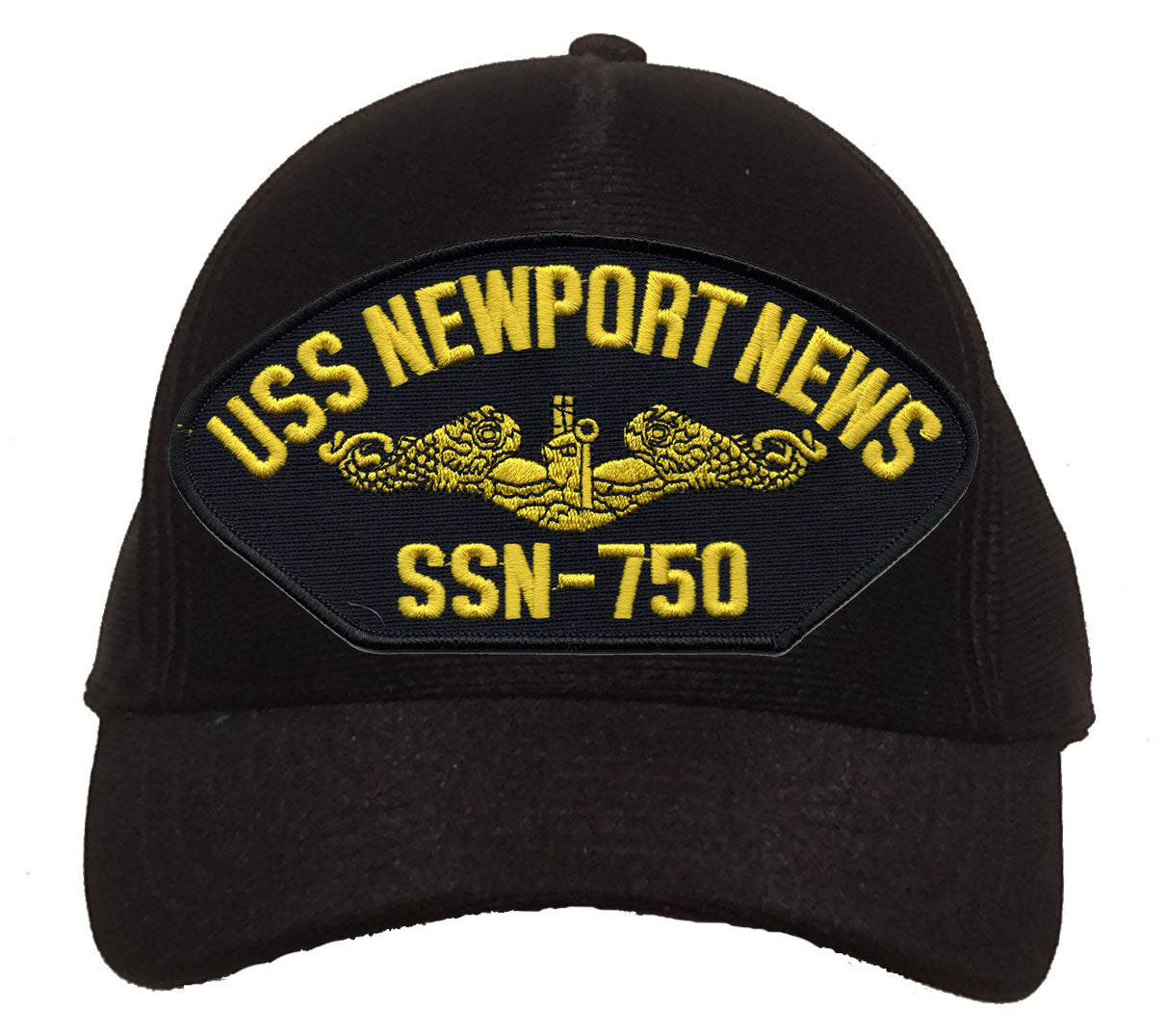 USS Newport News SSN-750 Gold Dolphins Cap