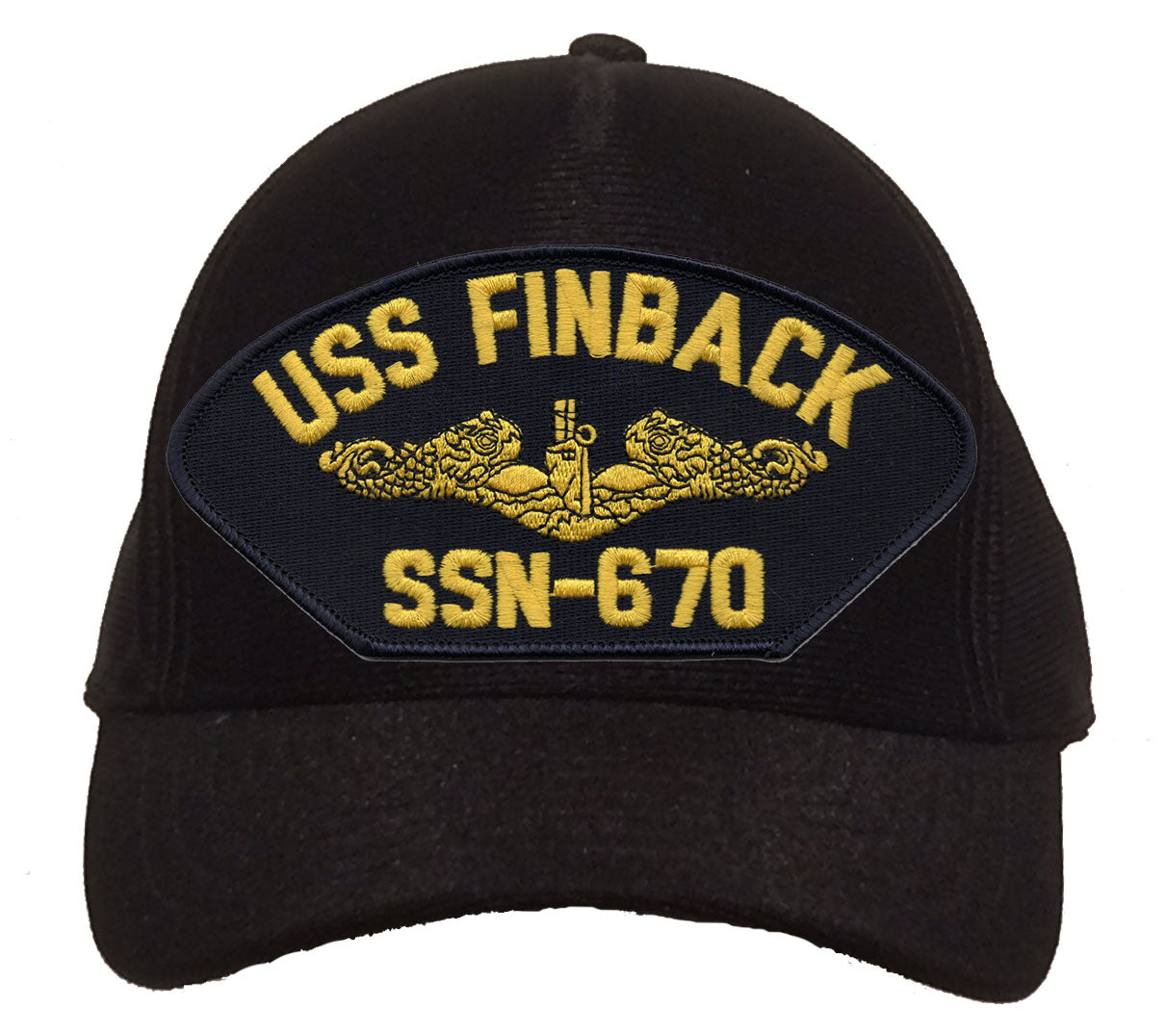 USS Finback SSN-670 Gold Dolphins Cap