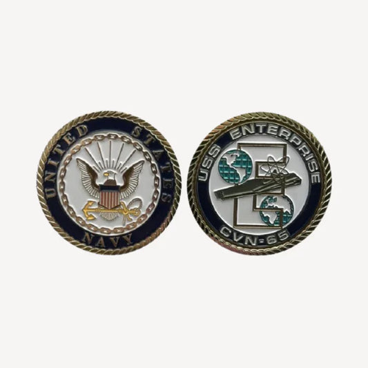 USS Enterprise CVN 65 Challenge Coin (Enlisted Version)