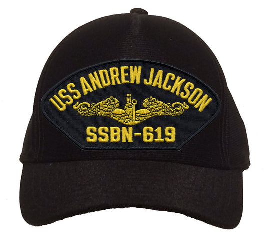 USS Andrew Jackson SSBN-619 Gold Dolphins Cap