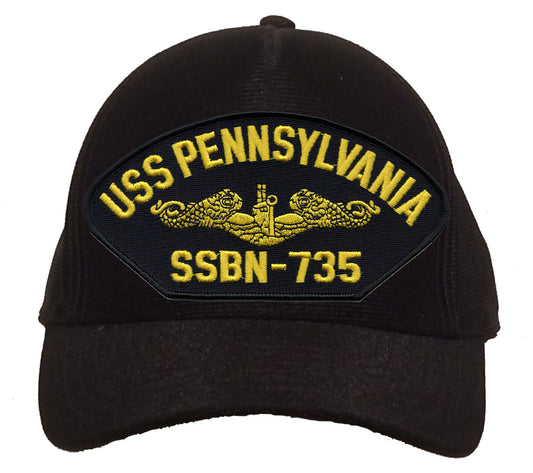 USS Pennsylvania SSBN-735 Gold Dolphins Cap