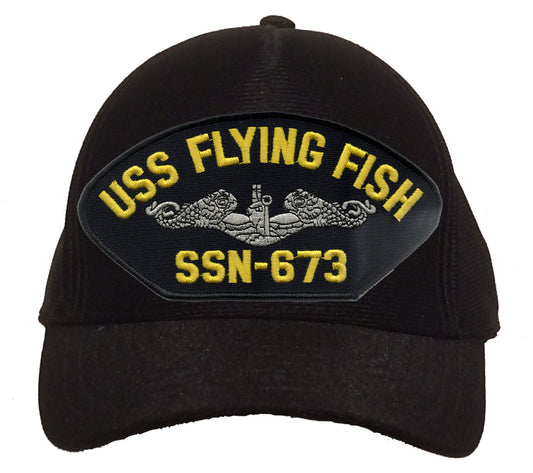 USS Flying Fish SSN-673 Silver Dolphins Cap