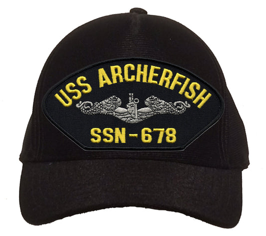 USS Archerfish SSN-678 Silver Dolphins Cap