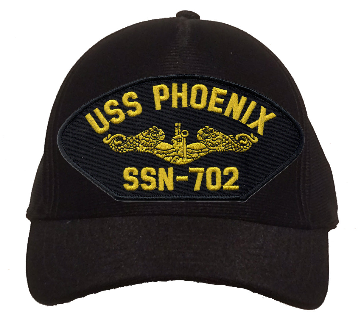 USS Phoenix SSN-702 Gold Dolphins Cap