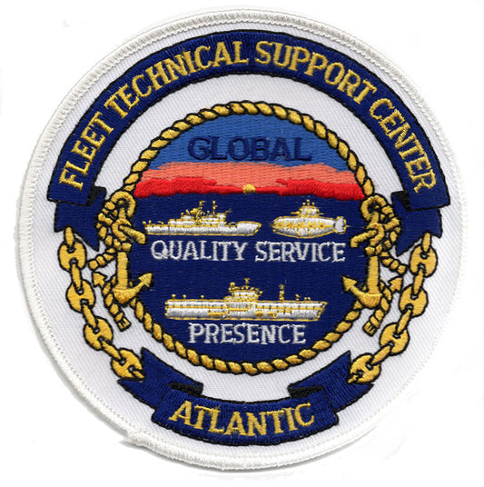 Fleet Technical Support Center Atlantic Iron On Patch