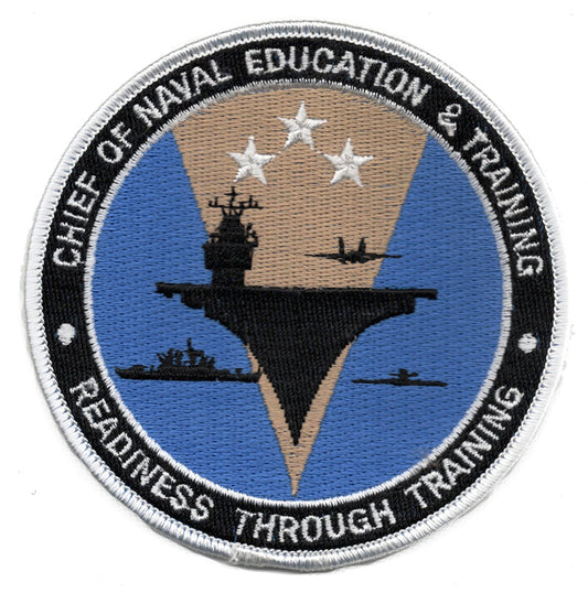 Chief of Naval Education and Training Iron On Patch