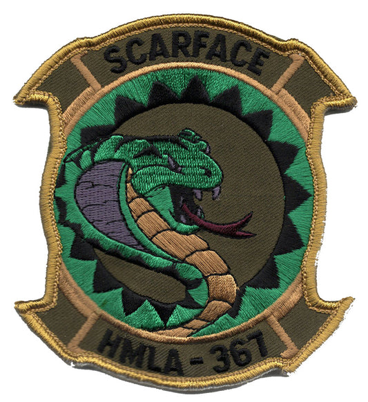 HMLA-367 Scarface Hook and Loop Patch