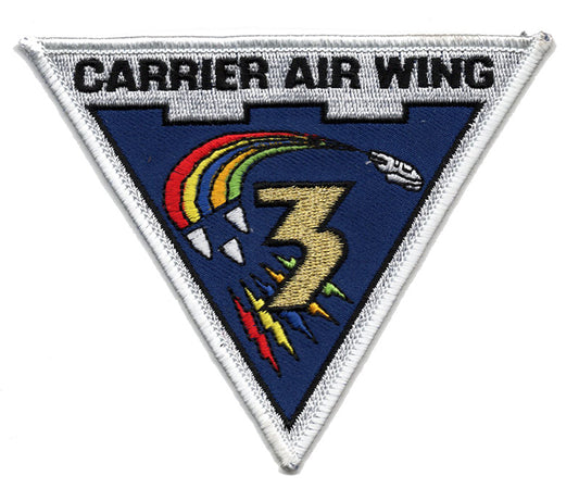 Carrier Air Wing 3 Iron On Patch