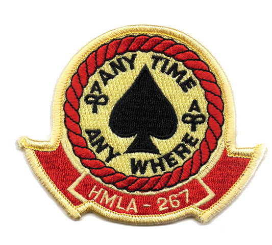 HMLA-267 Any Time Any Where Iron On Patch