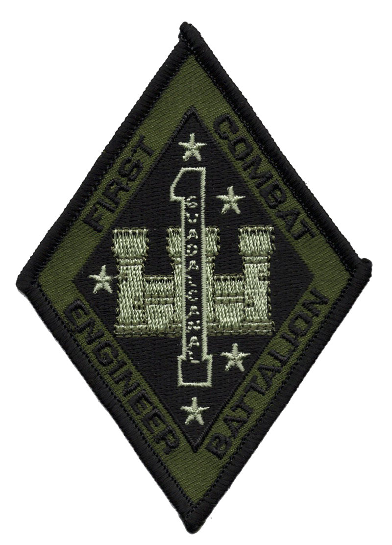 First Combat Engineer Battalion Iron On Patch