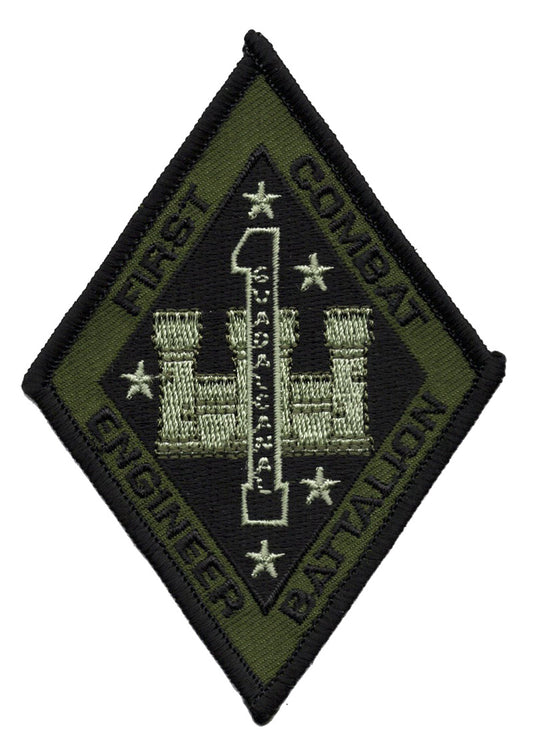 First Combat Engineer Battalion Iron On Patch