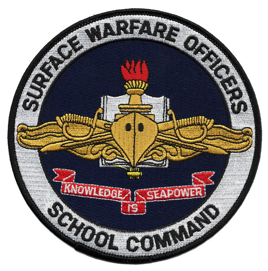 Surface Warfare Officers School Command Iron On Patch