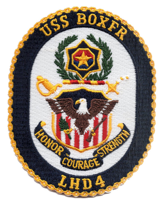 USS Boxer LHD 4 Iron On Patch