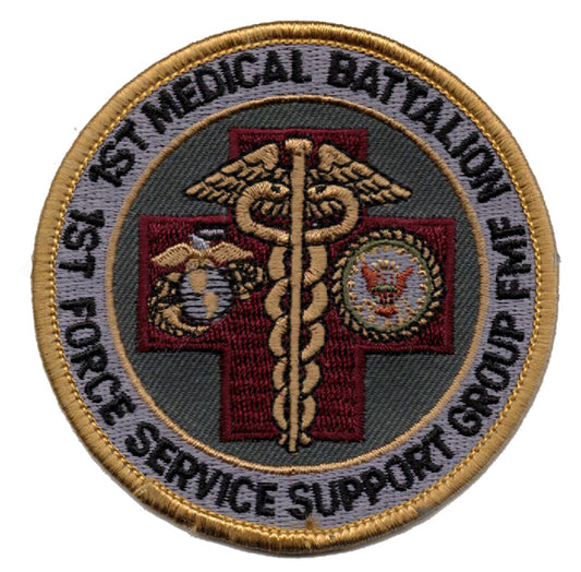 1st Medical Battalion Iron On Patch