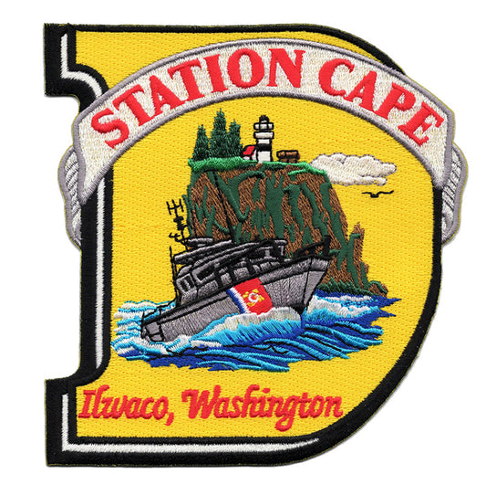 Station Cape Ilwaco, Washington Iron On Patch