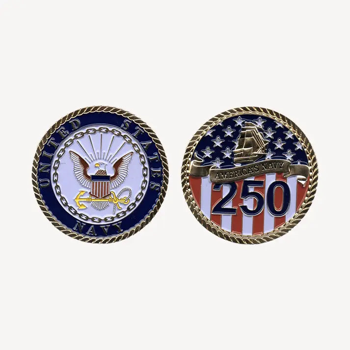 America's Navy 250 Years Challenge Coin (Enlisted Version)