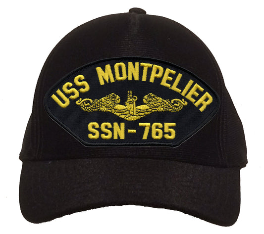 USS Montpelier SSN-765 Gold Dolphins Cap
