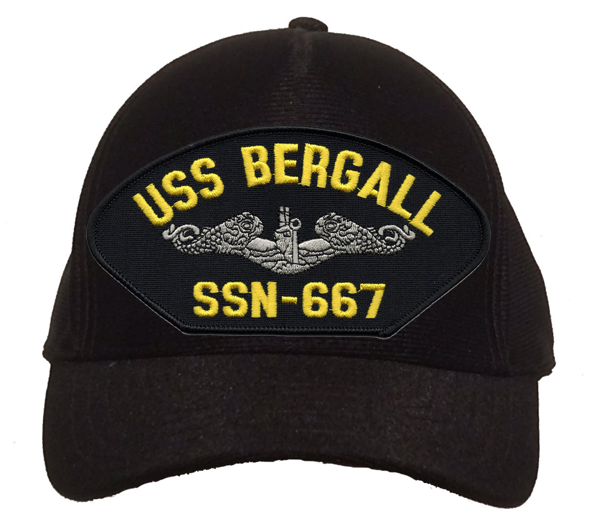 USS Bergall SSN-667 Silver Dolphins Cap