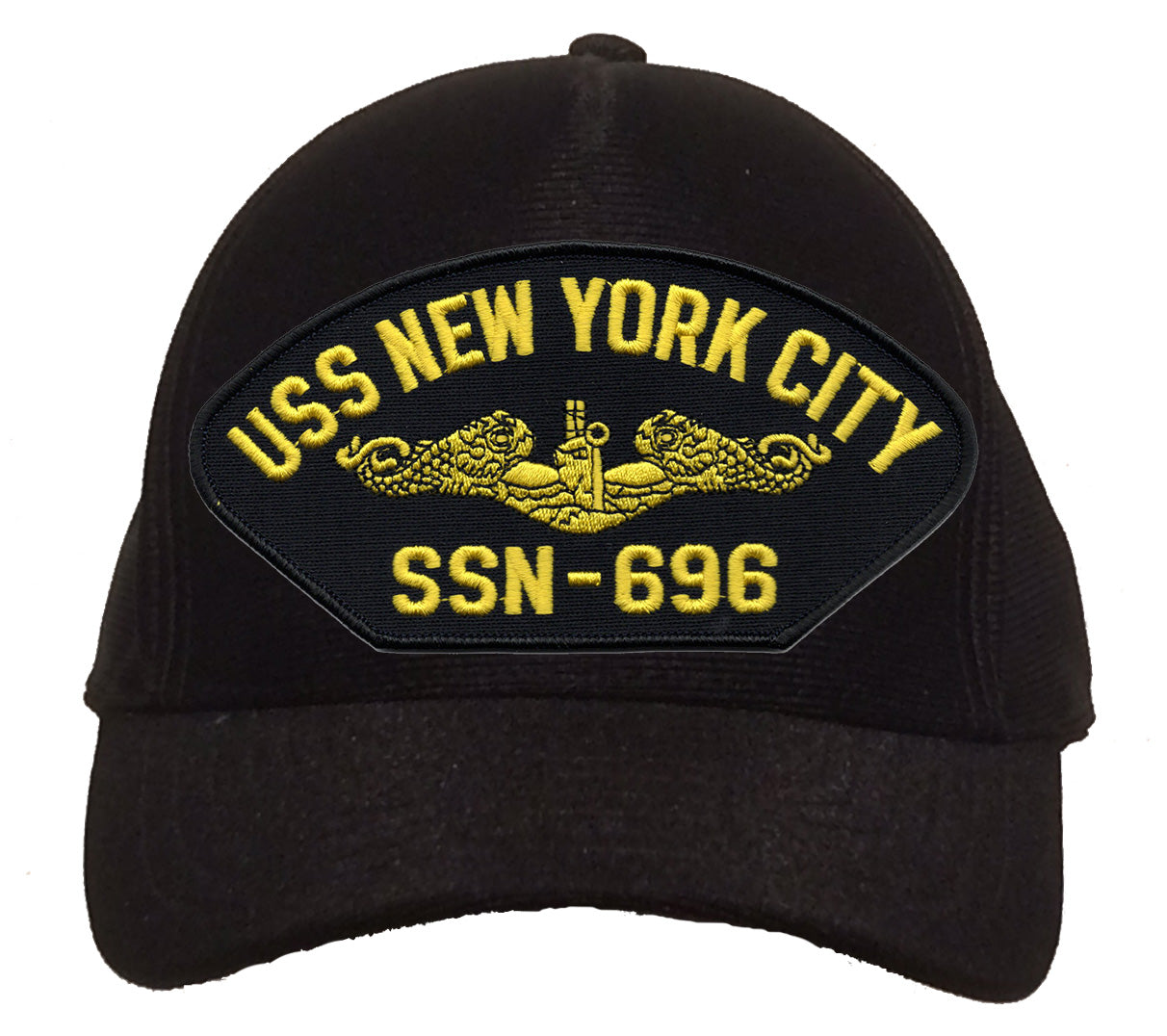 USS New York City SSN-696 Gold Dolphins Cap