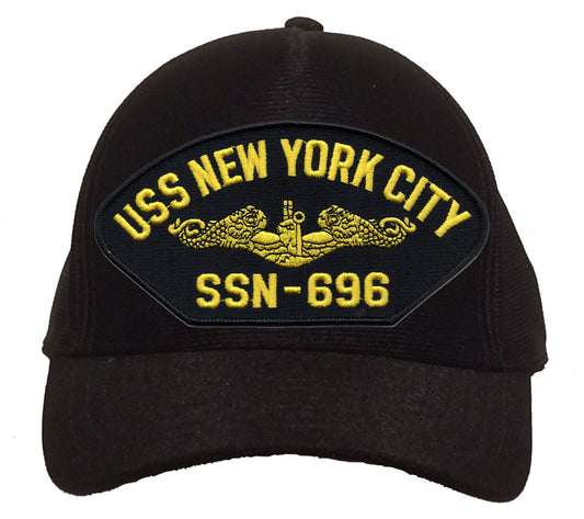 USS New York City SSN-696 Gold Dolphins Cap