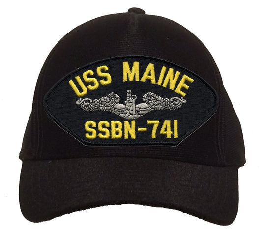 USS Maine SSBN-741 Silver Dolphins Cap