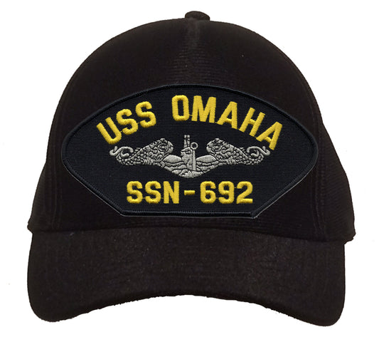 USS Omaha SSN-692 Silver Dolphins Cap