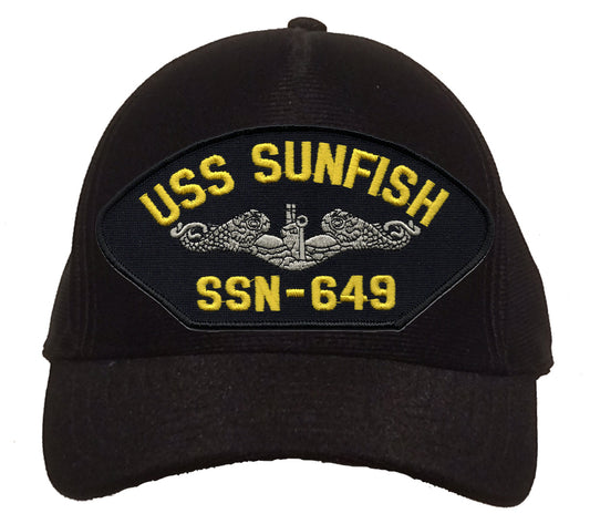 USS Sunfish SSN-649 Silver Dolphins Cap