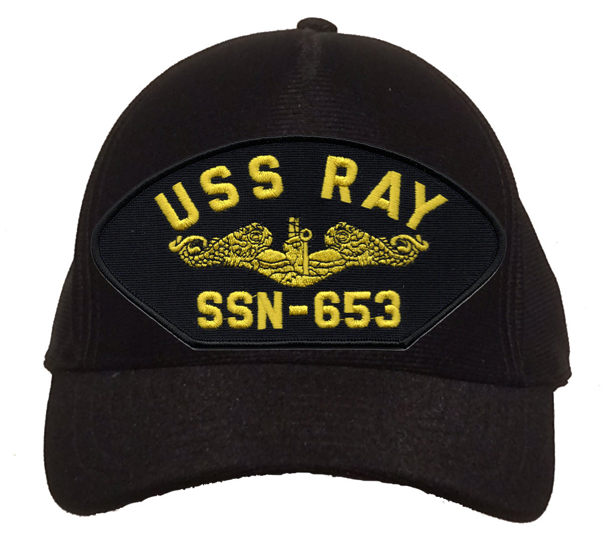 USS Ray SSN-653 Gold Dolphins Cap