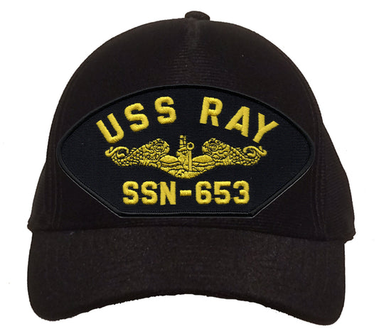 USS Ray SSN-653 Gold Dolphins Cap