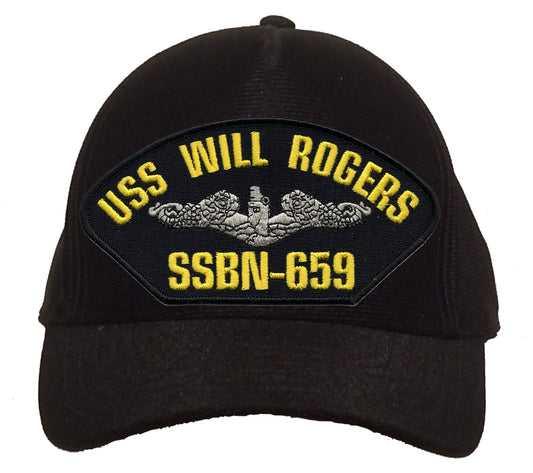 USS Will Rogers SSBN-659 Silver Dolphins Cap