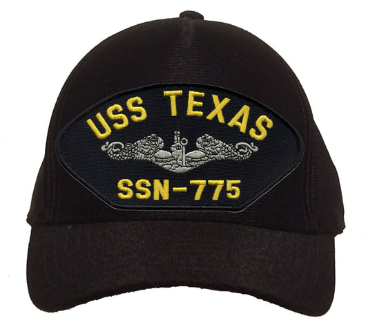 USS Texas SSN-775 Silver Dolphins Cap