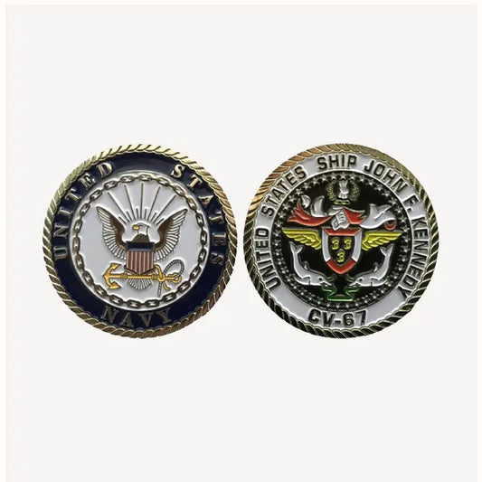 USS John F. Kennedy CV 67 Challenge Coin (Enlisted Version)
