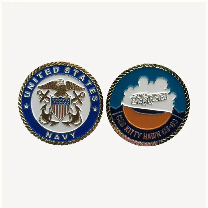 USS Kitty Hawk CV 63 Challenge Coin (Officer Version)