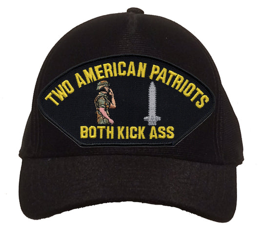 Two American Patriots Both Kick ASS Cap