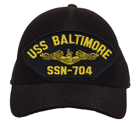 USS Baltimore SSN-704 Gold Dolphins Cap