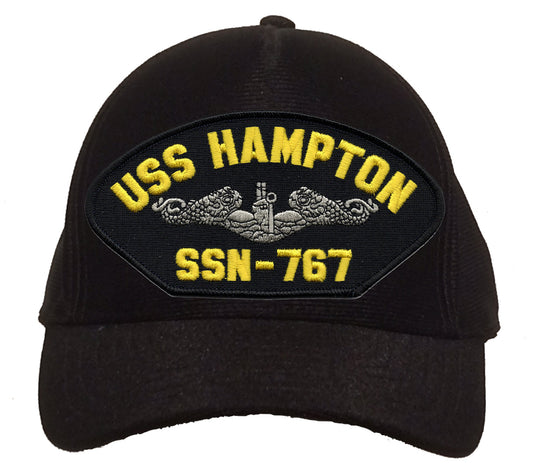 USS Hampton SSN-767 Silver Dolphins Cap