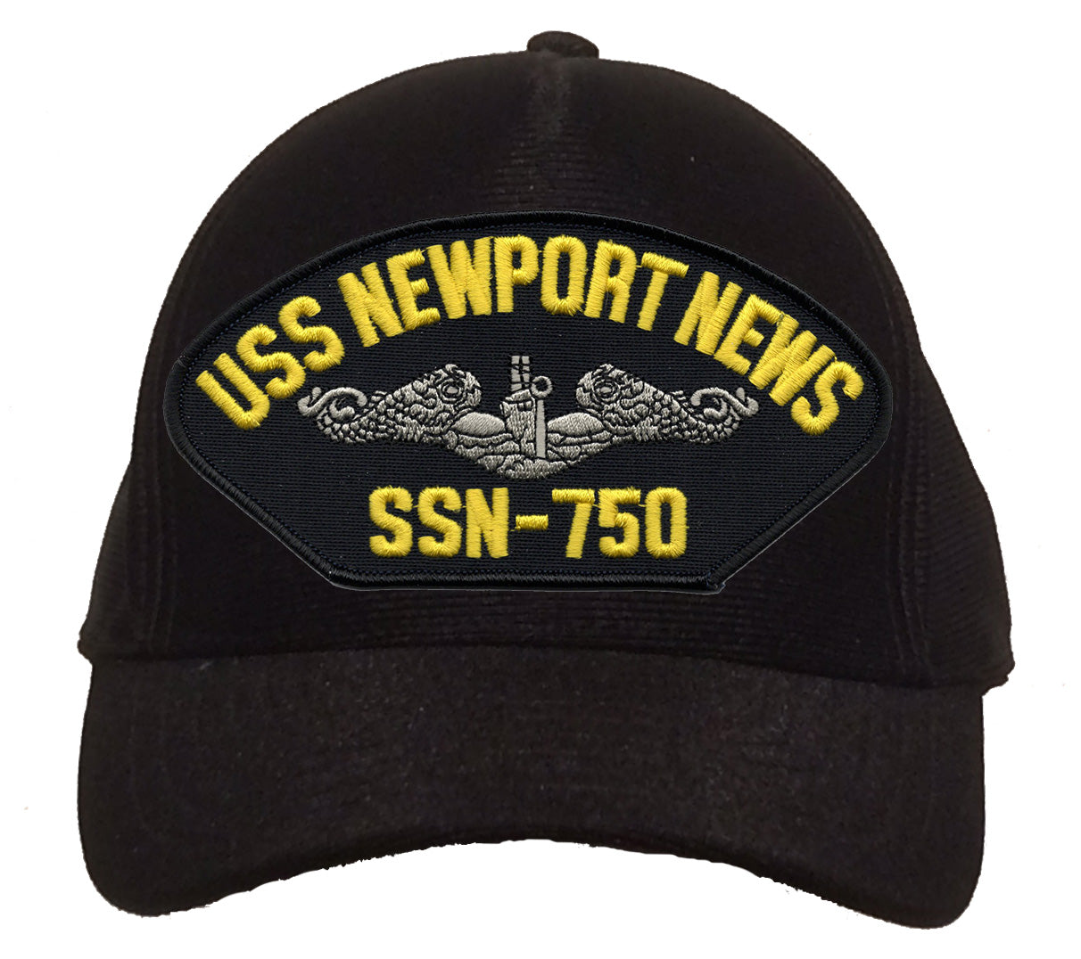 USS Newport News SSN-750 Silver Dolphins Cap