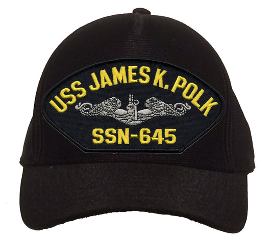 USS James K. Polk SSN-645 Silver Dolphin Cap