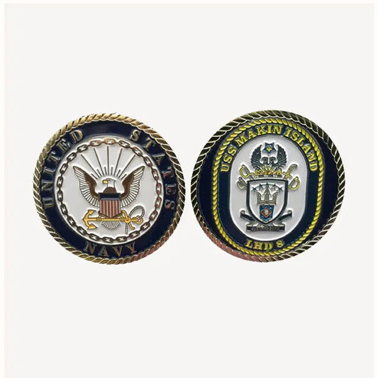 USS Makin Island LHD 8 Challenge Coin (Enlisted Version)