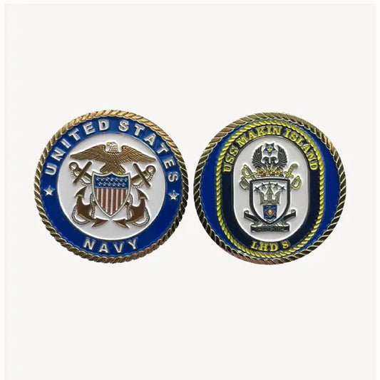 USS Makin Island LHD 8 Challenge Coin (Officer Version)