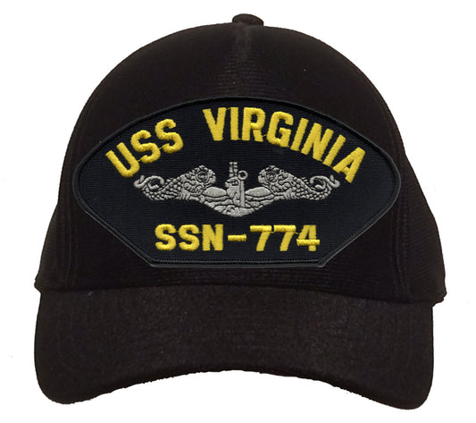 USS Virginia SSN-774 Silver Dolphins Cap