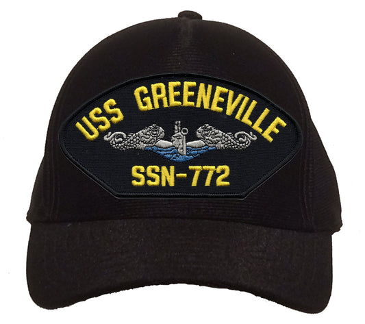 USS Greenville SSN-772 (Blue Water) Silver Dolphins Cap