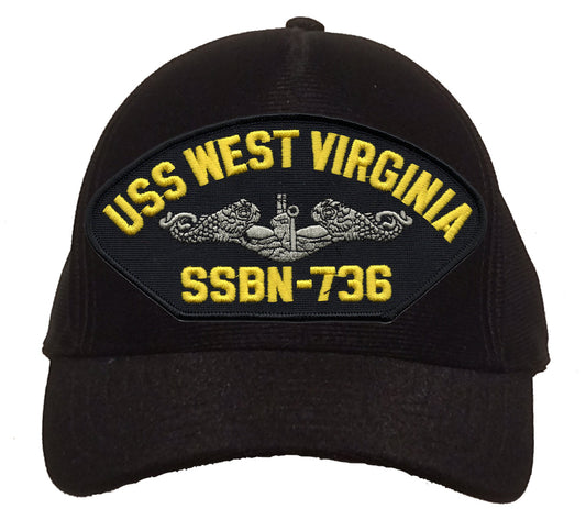 USS West Virginia SSBN-736 Silver Dolphins Cap