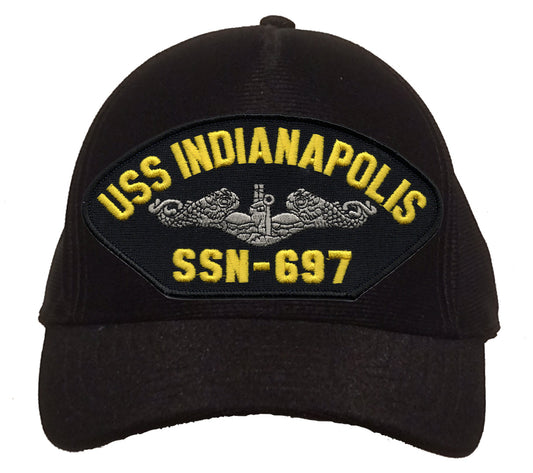 USS Indianapolis SSN-697 Silver Dolphin Cap