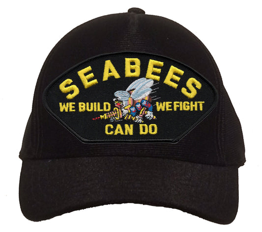 Seabees We Build We Fight Can Do Cap
