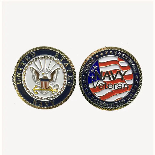 Navy Veteran Challenge Coin