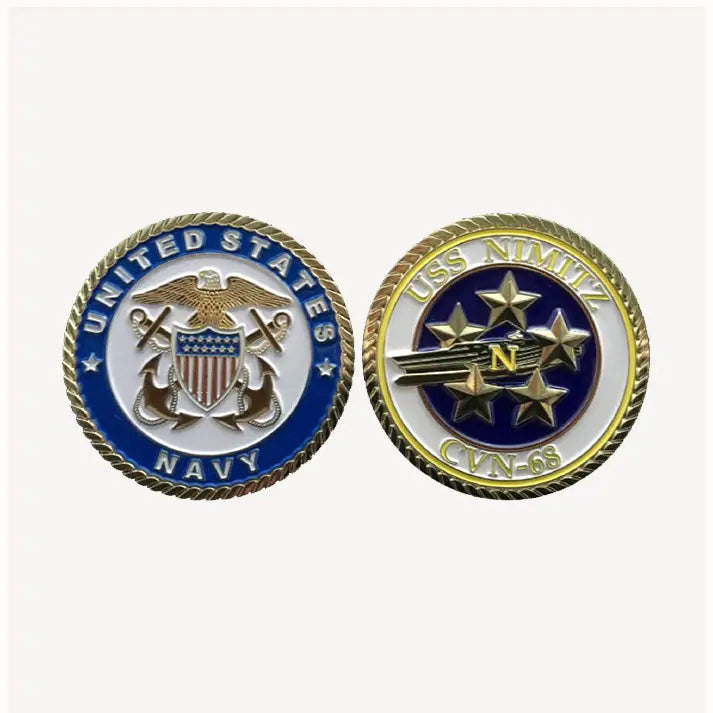 USS Nimitz CVN 68 Challenge Coin (Officer Version)